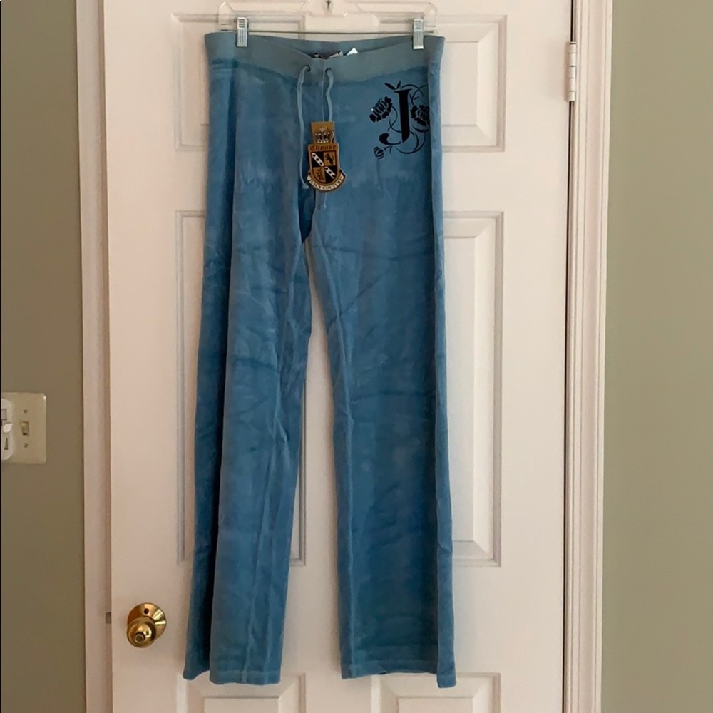 Lt Blue Velour Pant size M
